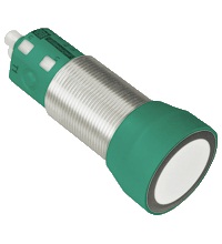 Pepperl&plus;Fuchs Ultrasonic Sensor; Window-Limit; 30mm Barrel; 4000mm Max. Range; 10-30VDC; 2NPN or 2PNP; M12 QD; IO-Link